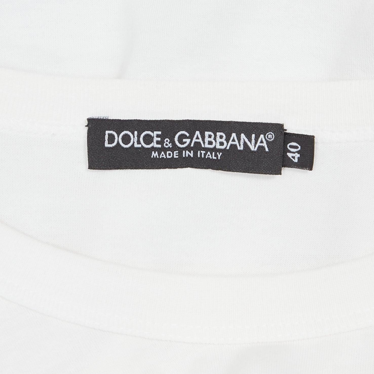 DOLCE GABBANA Vintage Steve Mcqueen grey photo print cap sleeve tshirt IT40 S For Sale 5