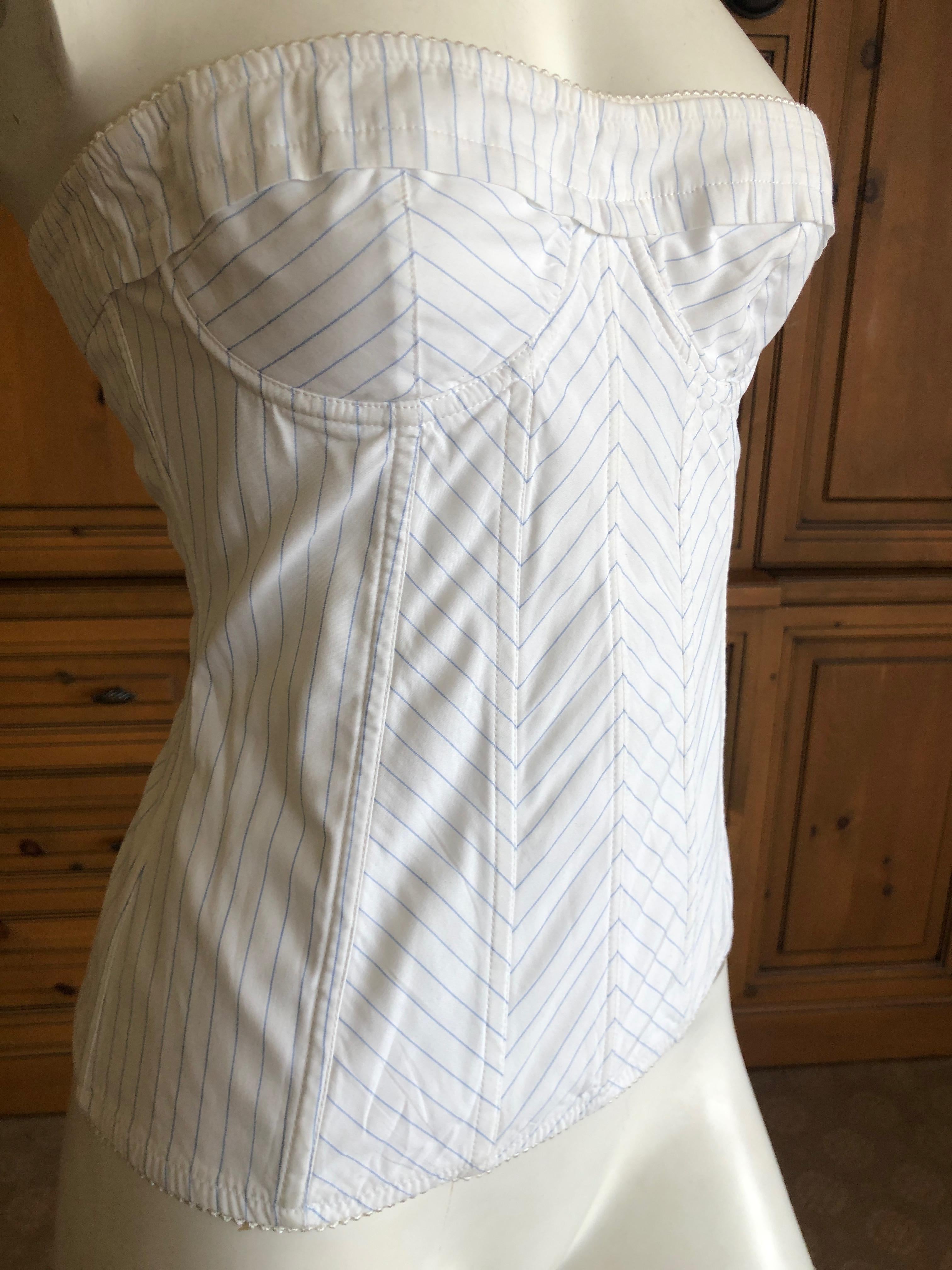 Dolce & Gabbana Vintage Striped Corset
No size label, XS
Bust 34'
Waist 24