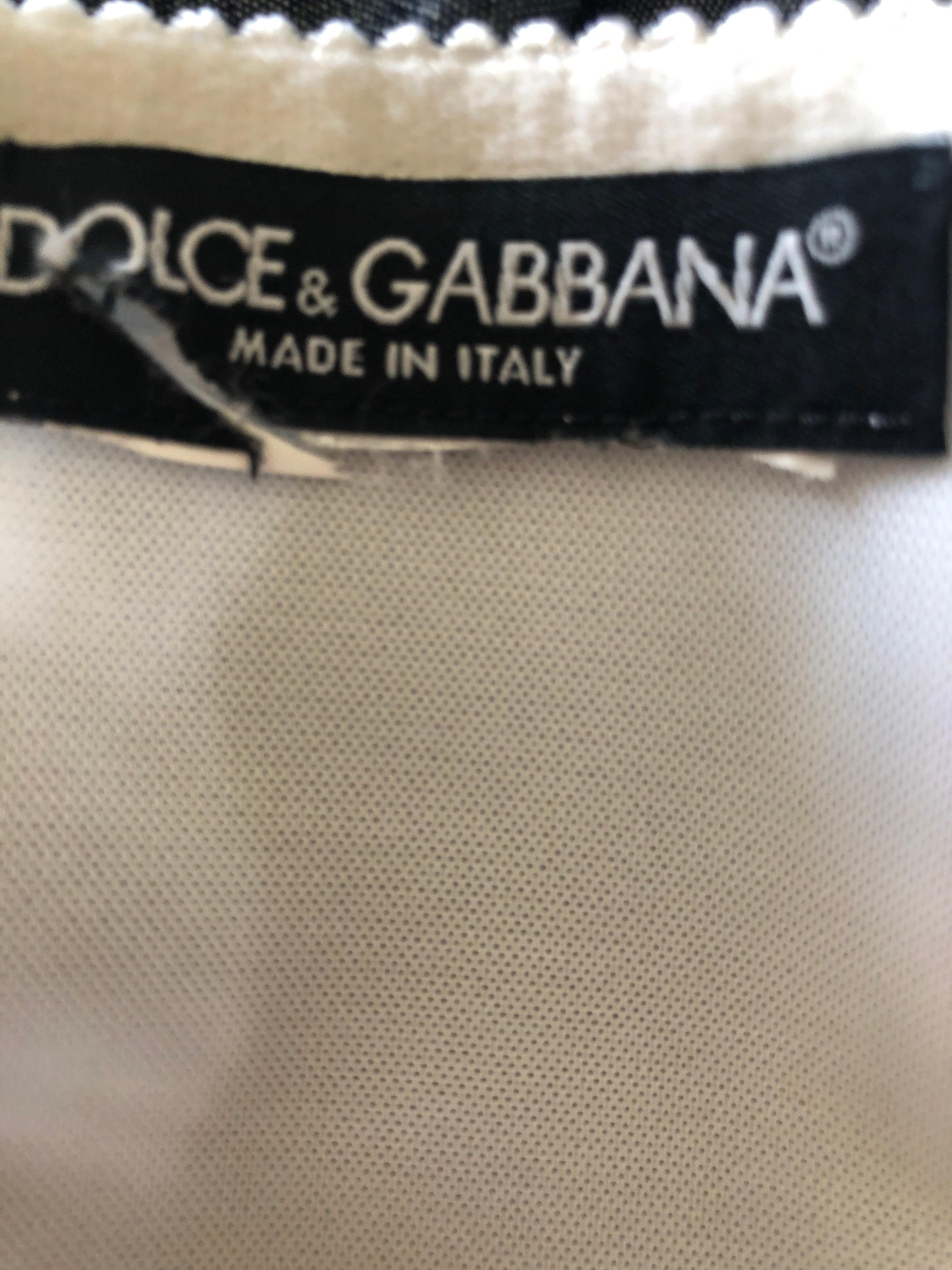 Dolce & Gabbana Vintage Striped Corset For Sale 1