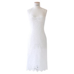 Dolce & Gabbana vintage white lace bustier balconette bra wedding dress IT 38 XS