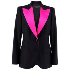 Dolce & Gabbana Virgin Wool And Silk-Blend Jacket US 8