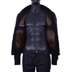 Dolce & Gabbana - Virgin Wool Bomber Jacket Black 50