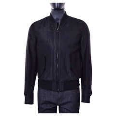 Dolce & Gabbana - Virgin Wool Bomber Jacket Black 50