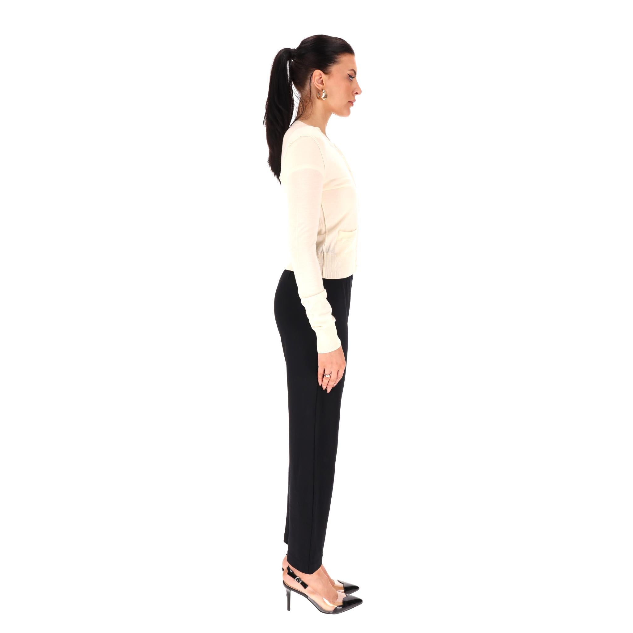 Bianco Cardigan in lana vergine di Dolce & Gabbana in vendita