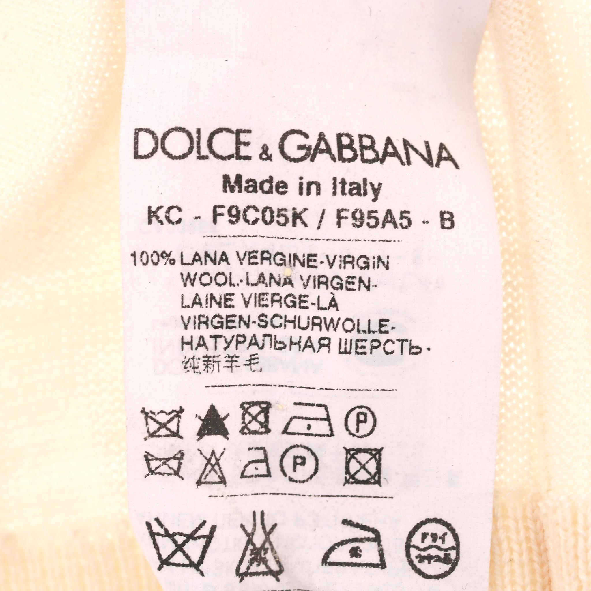 Cardigan in lana vergine di Dolce & Gabbana in vendita 2