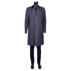 Dolce & Gabbana - Virgin Wool Coat Brown Gray 44