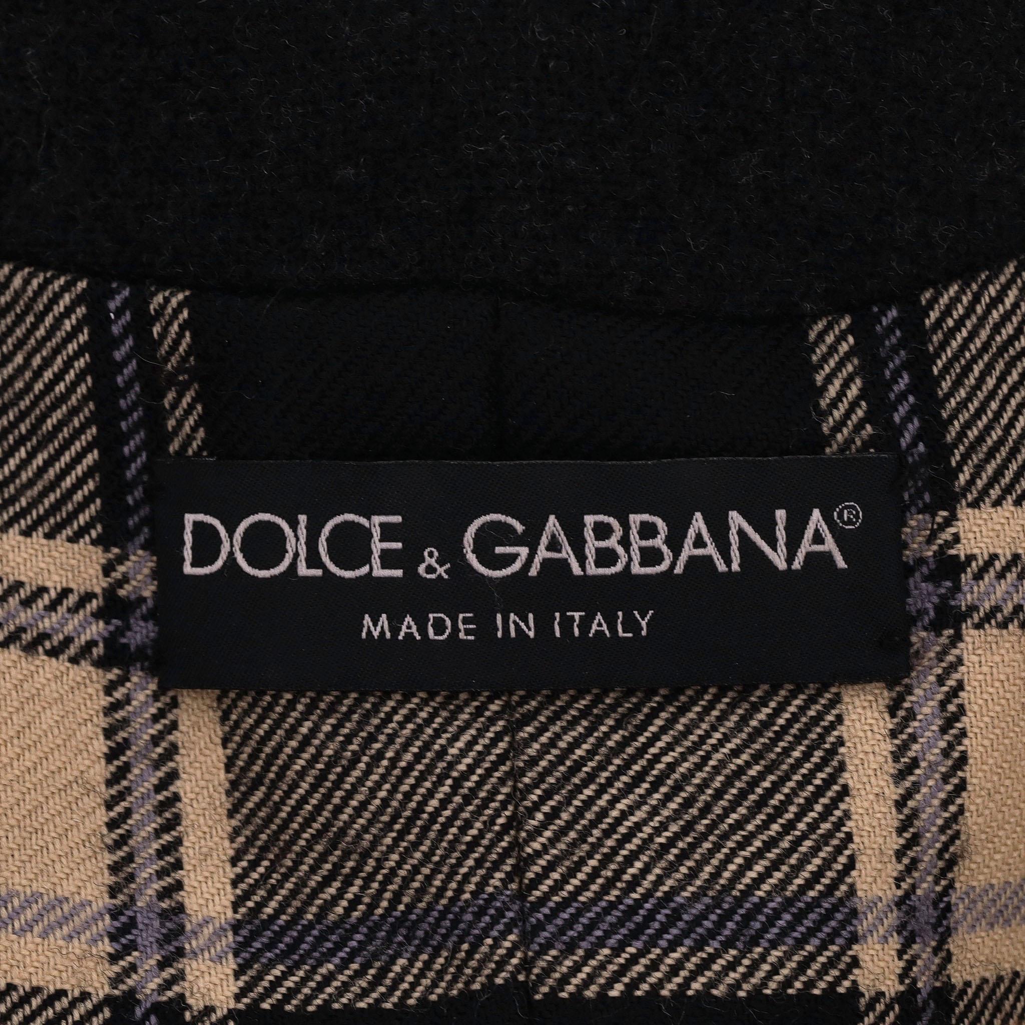 Dolce & Gabbana Virgin Wool Duffle Coat For Sale 1