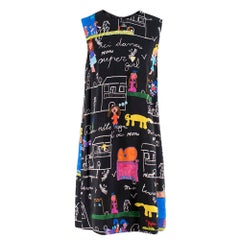 Dolce 
Gabbana Viva la Familia Print Shift Dress  46 L