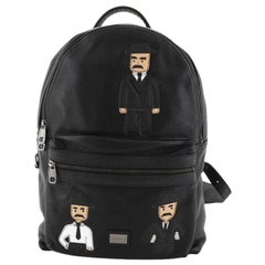 Dolce & Gabbana Vulcano Backpack Leather with Applique