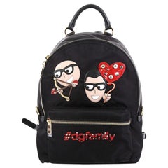 Dolce & Gabbana Vulcano Backpack Nylon with Applique Small