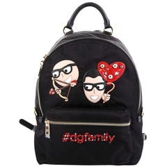 Dolce & Gabbana Vulcano Backpack Nylon with Applique Small