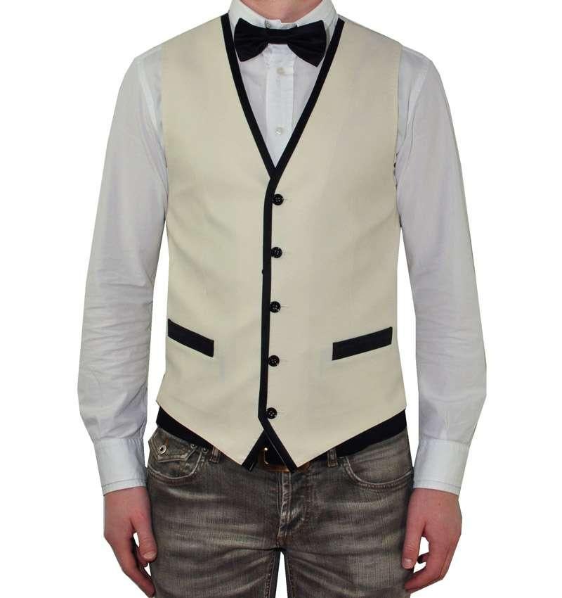 Men's Dolce & Gabbana - Waistcoat White Silk For Sale