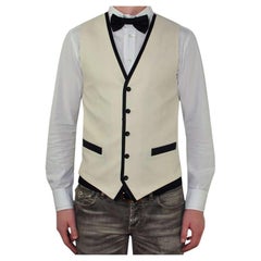 Dolce & Gabbana - Waistcoat White Silk