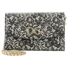 Dolce & Gabbana Wallet on Chain Printed Leather