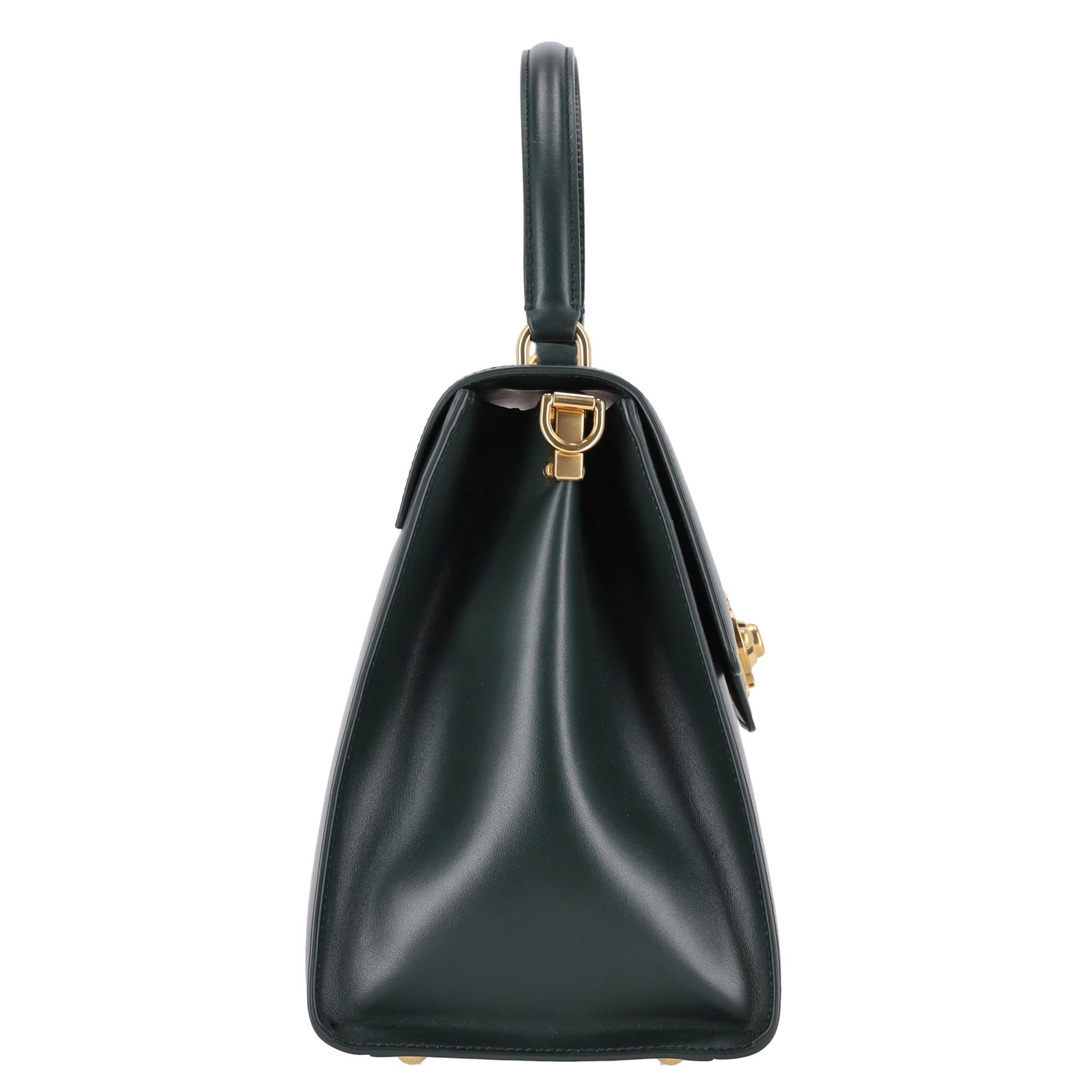 Black Dolce & Gabbana Welcome Leather Handbag