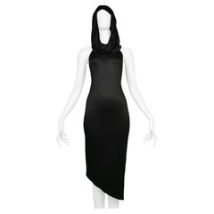 Dolce & Gabbana Wet Look Kleid mit Kapuze und Kapuze