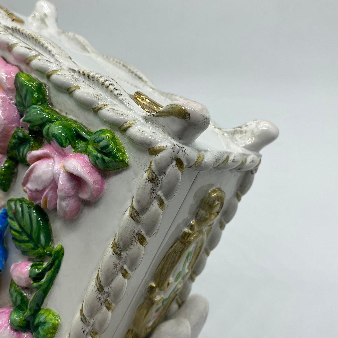 Dolce & Gabbana White and Pink Roses Angel Box Bag Rare 2