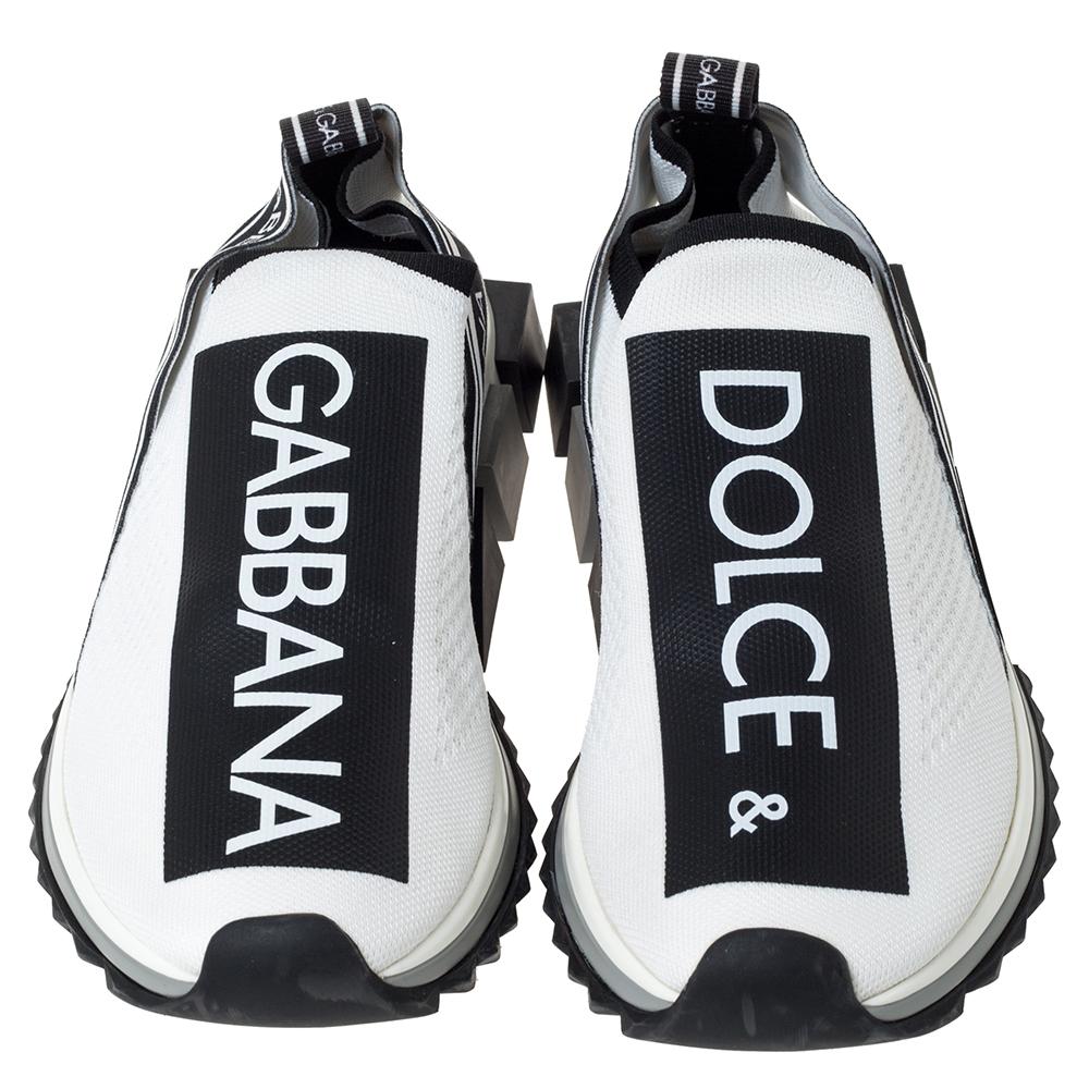dolce & gabbana sorrento logo slip-on sneaker black