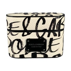 DOLCE & GABBANA White Black Leather AirPod Case