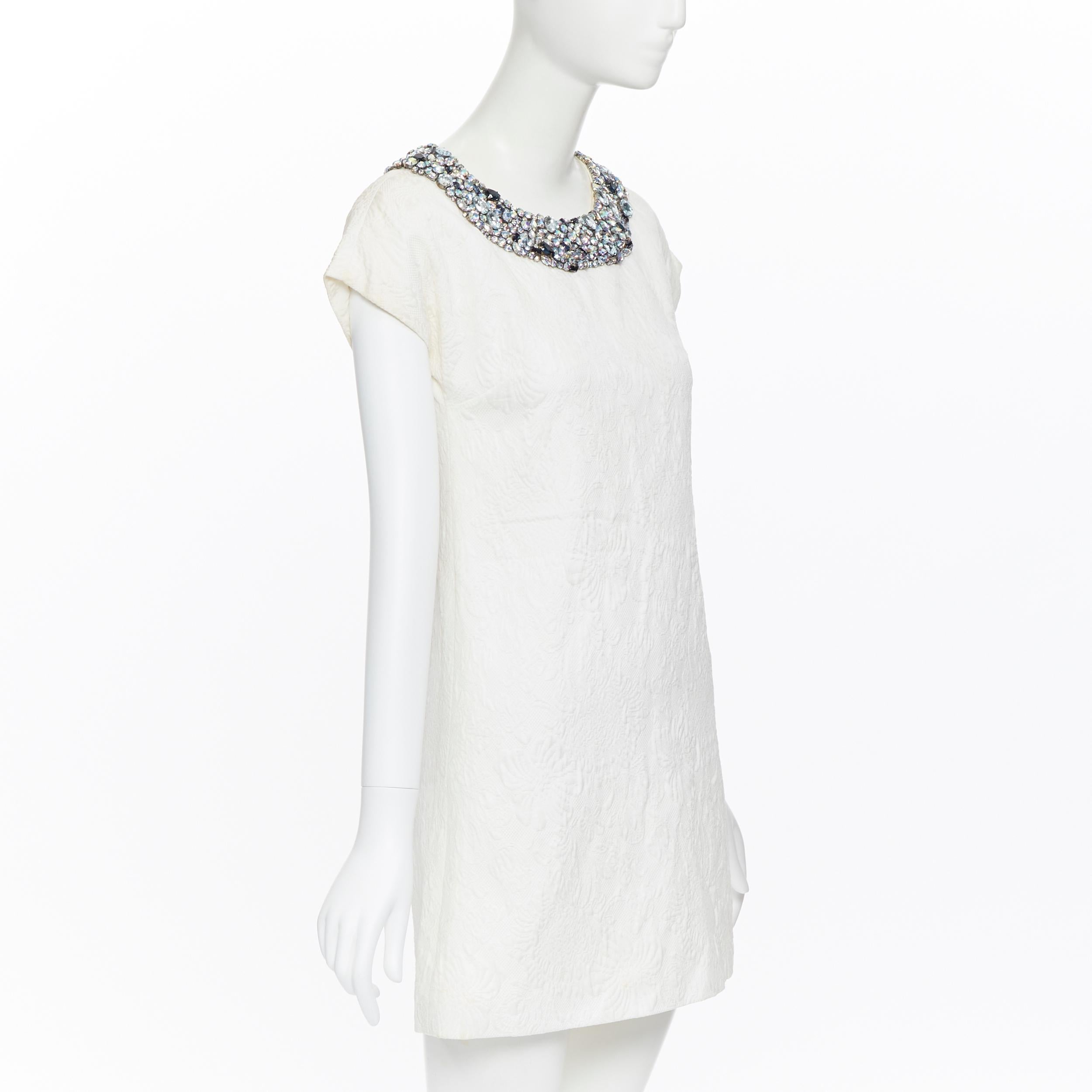 jeweled collar dress