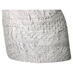 Dolce & Gabbana White Brocade Mini Skirt