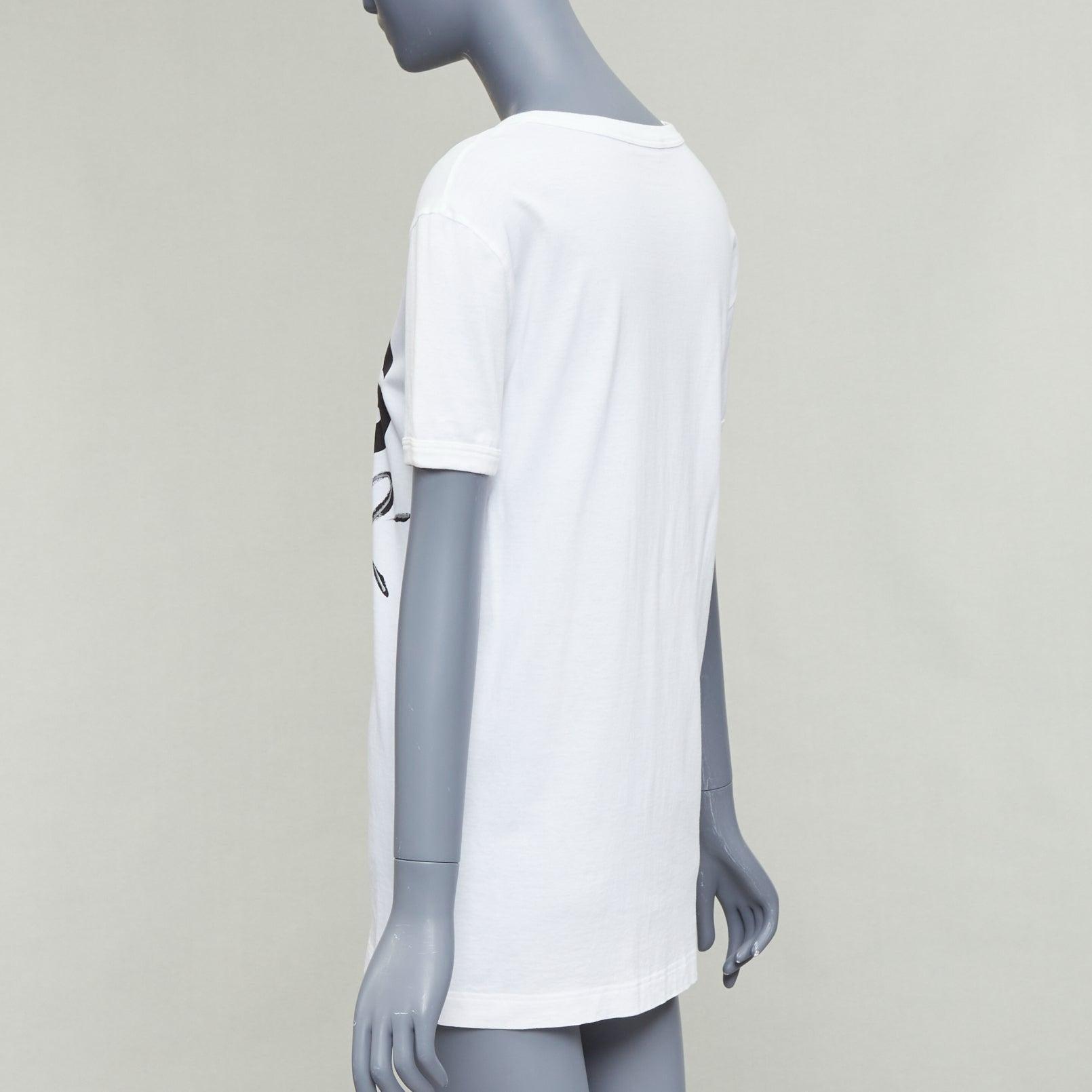 Donna DOLCE GABBANA cotone bianco D&G by DOLCE & GABBANA stampa tshirt IT36 XS in vendita