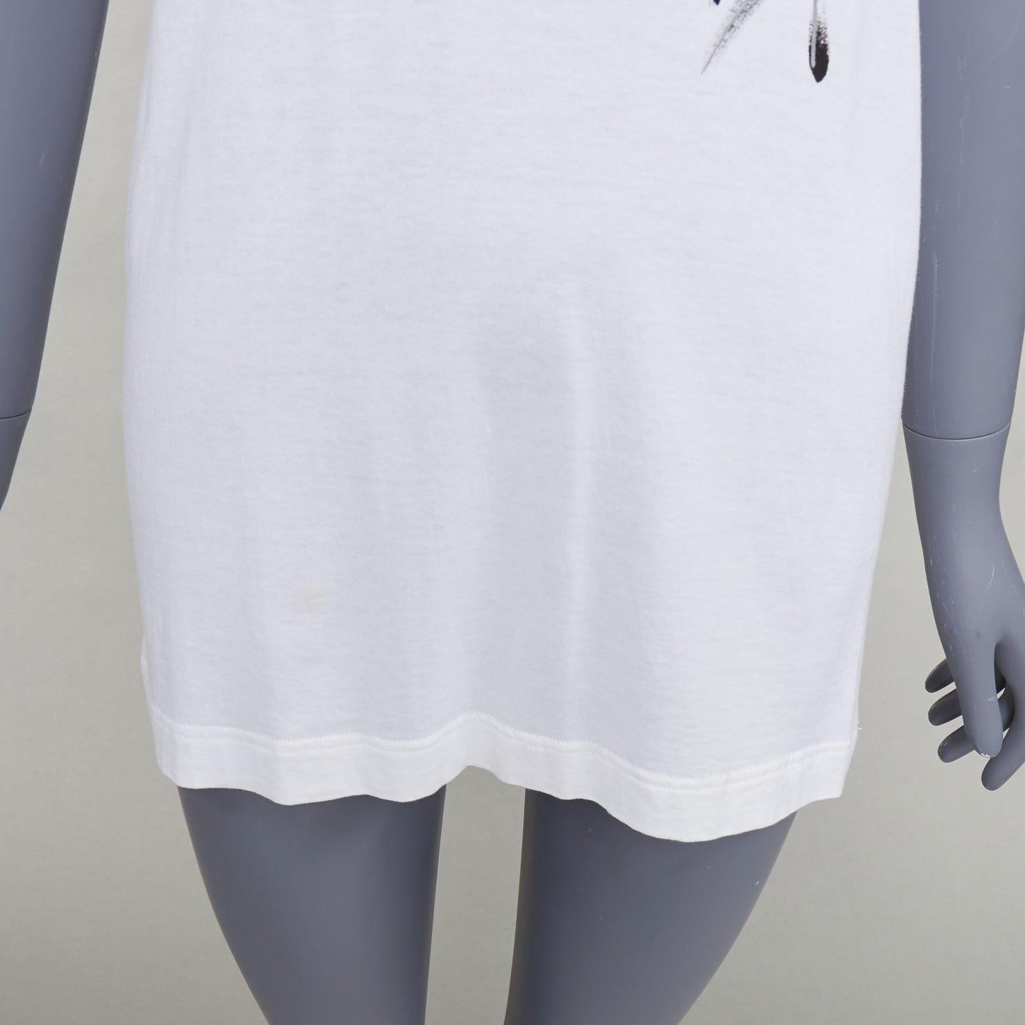 DOLCE GABBANA cotone bianco D&G by DOLCE & GABBANA stampa tshirt IT36 XS in vendita 2