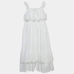 Dolce & Gabbana White Cotton Lace Trimmed Dress (11-12 Yrs)