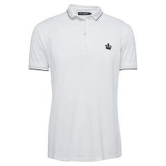 Dolce & Gabbana White Cotton Pique Polo T-Shirt XS