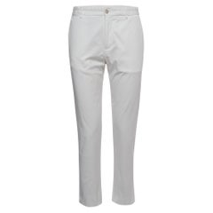 Dolce & Gabbana Pantaloni dritti in cotone bianco L.L.A.