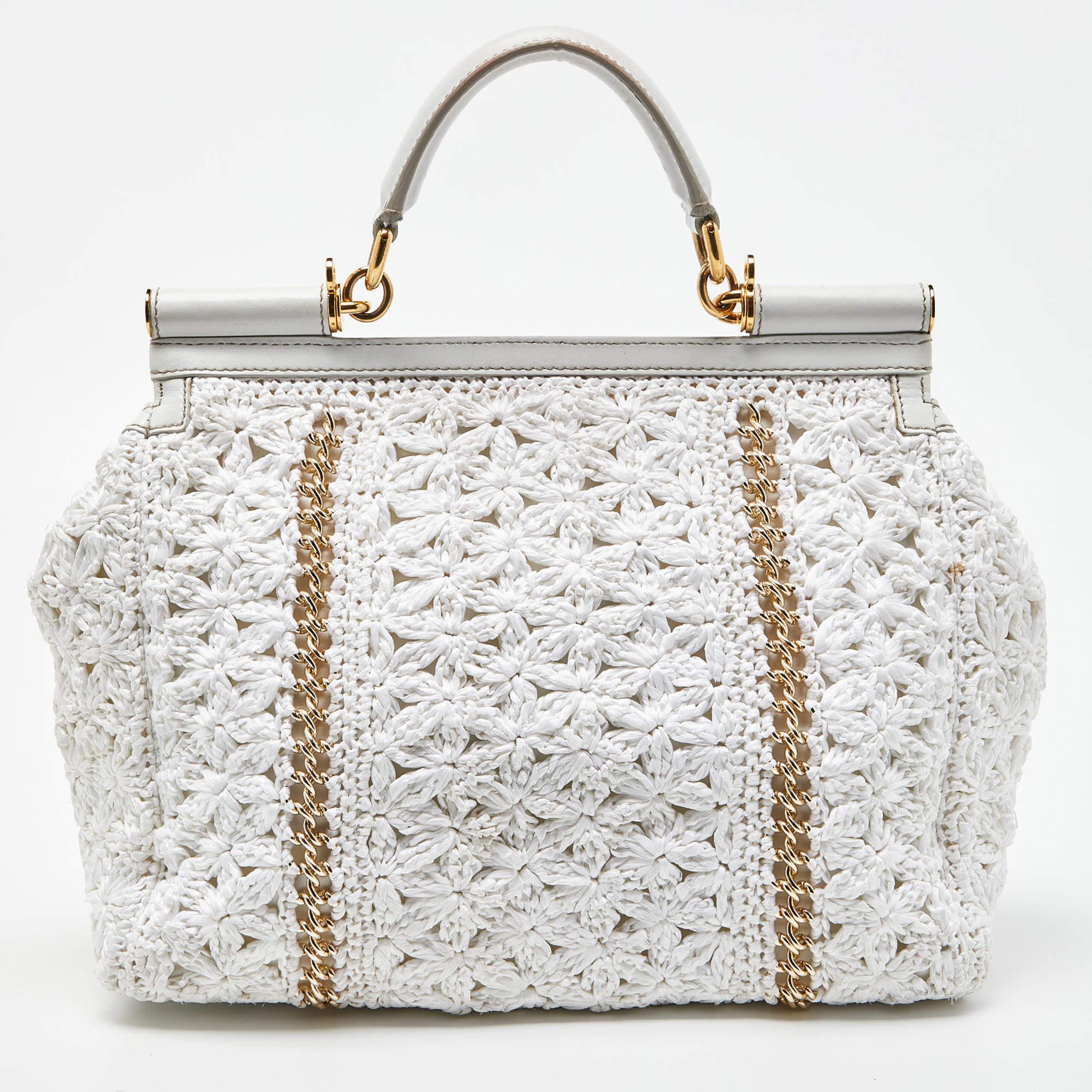 Pochette uncinetto dolce e gabbana best sale