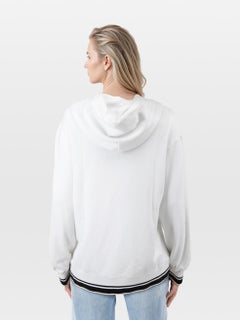 Dolce & Gabbana White Crown Logo Jersey Hoodie Size XXS