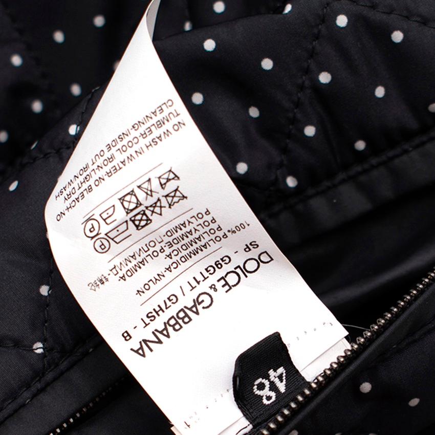 Dolce & Gabbana white crown print bomber jacket M For Sale 2