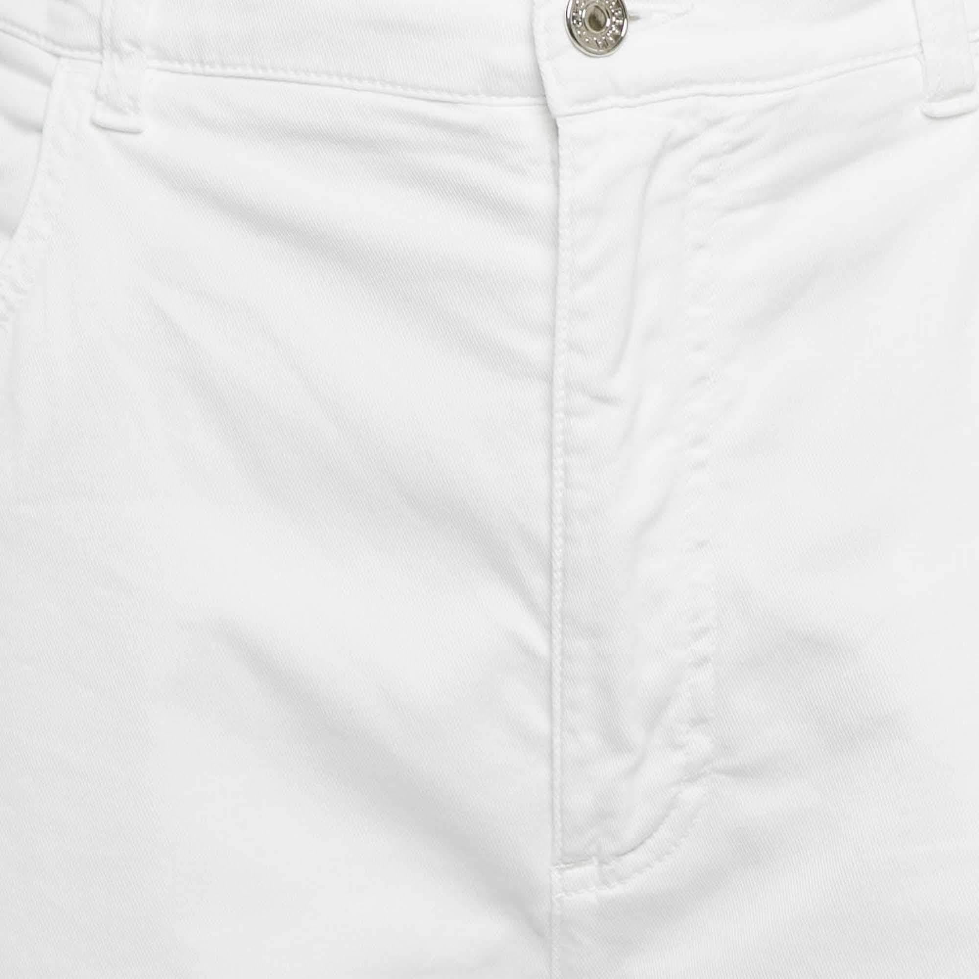 Orange Dolce & Gabbana White Denim Amber Jeans L Waist 34