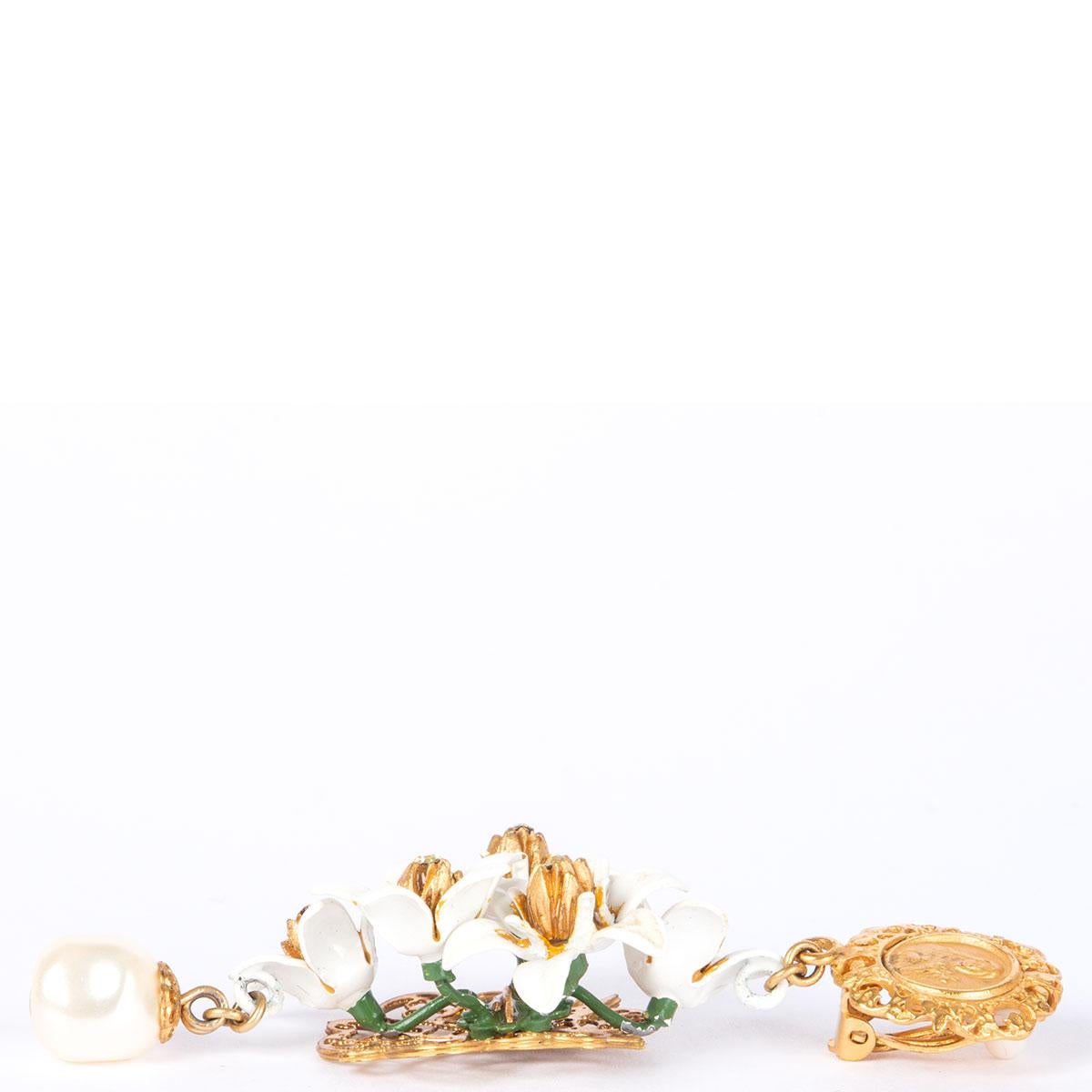 dolce and gabbana gold earrings