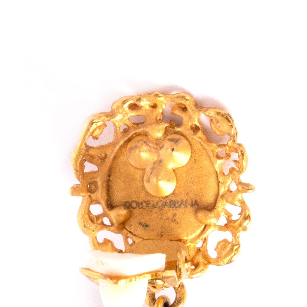 dolce and gabbana drop earrings