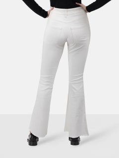 Dolce & Gabbana White Flared Embroidered Jeans Size XS