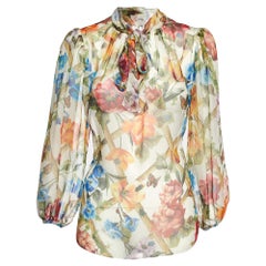 Dolce 
Gabbana - Top in seta con stampa floreale - Up&Up M.