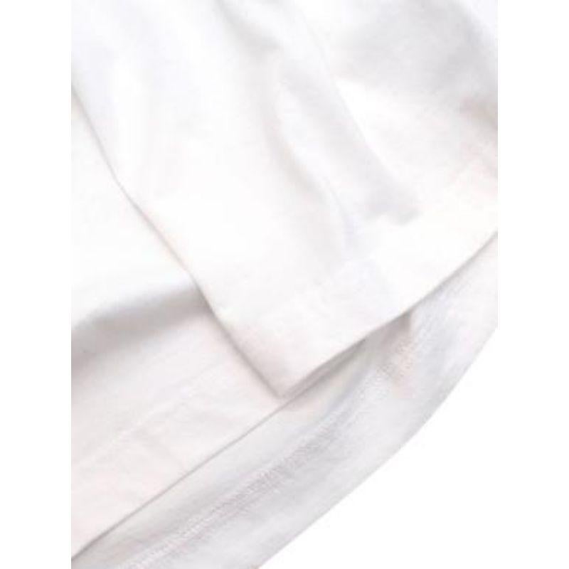 Dolce & Gabbana White Geometric Pocket T-shirt For Sale 4