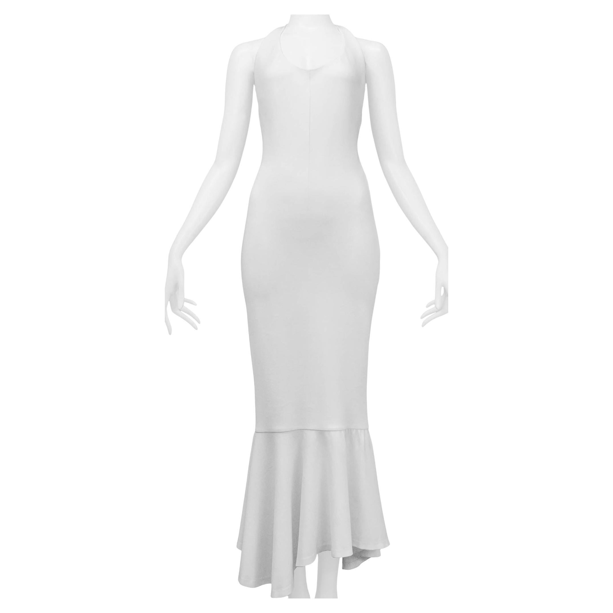 Dolce & Gabbana White Halter Dress For Sale