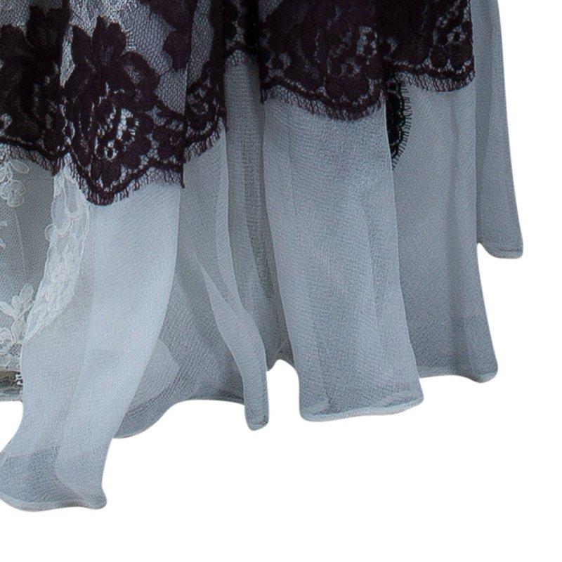 Women's Dolce & Gabbana White Lace Detail Gown M
