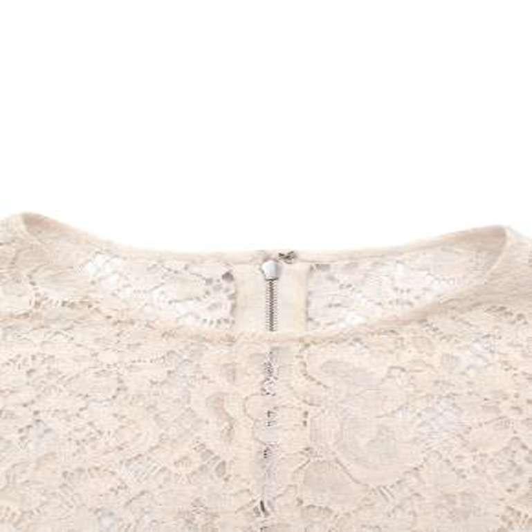 Women's Dolce & Gabbana White Lace Top For Sale