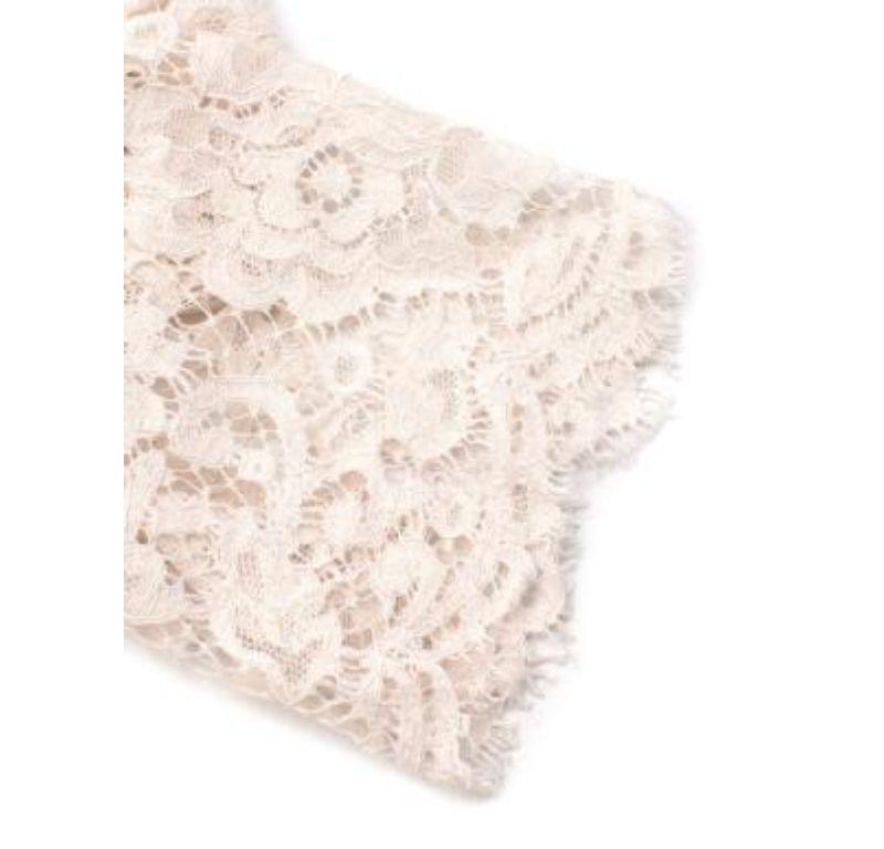 Dolce & Gabbana White Lace Top For Sale 2