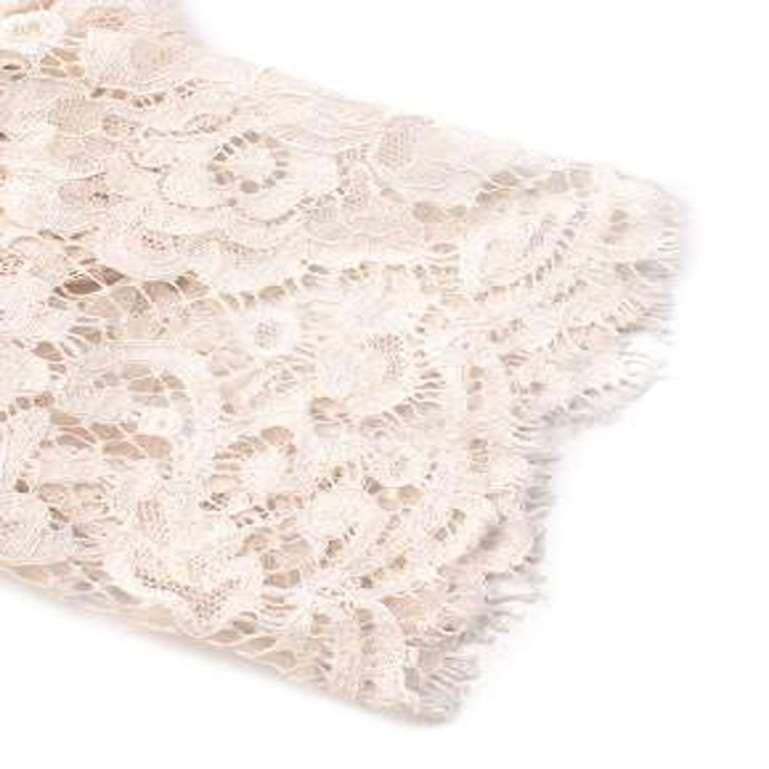 Dolce & Gabbana White Lace Top For Sale 2
