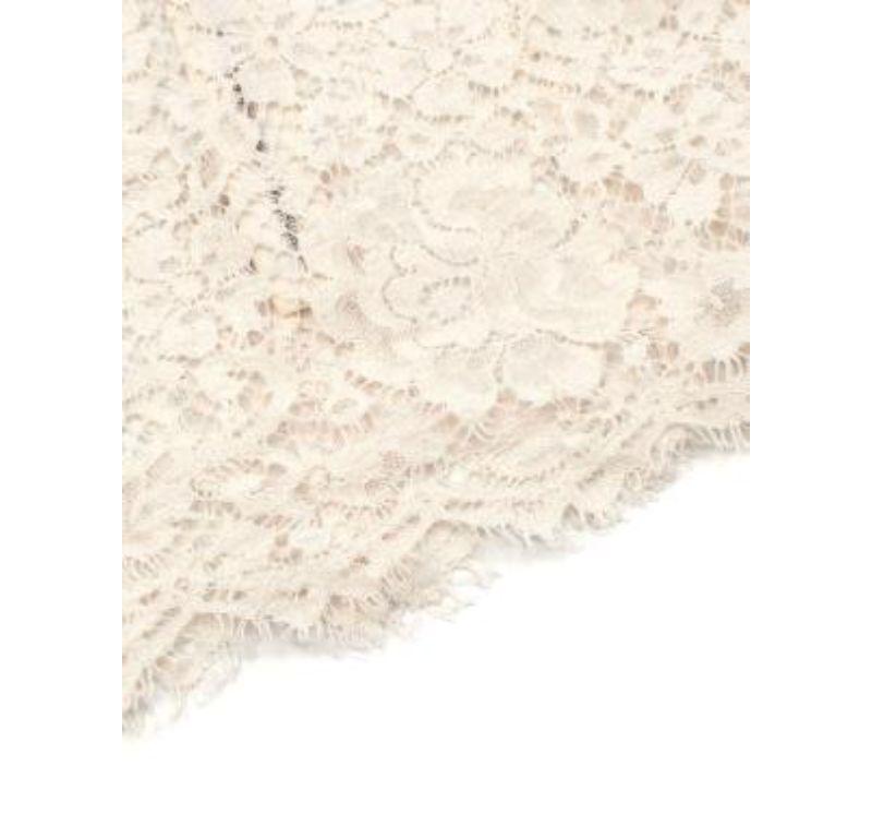 Dolce & Gabbana White Lace Top For Sale 3
