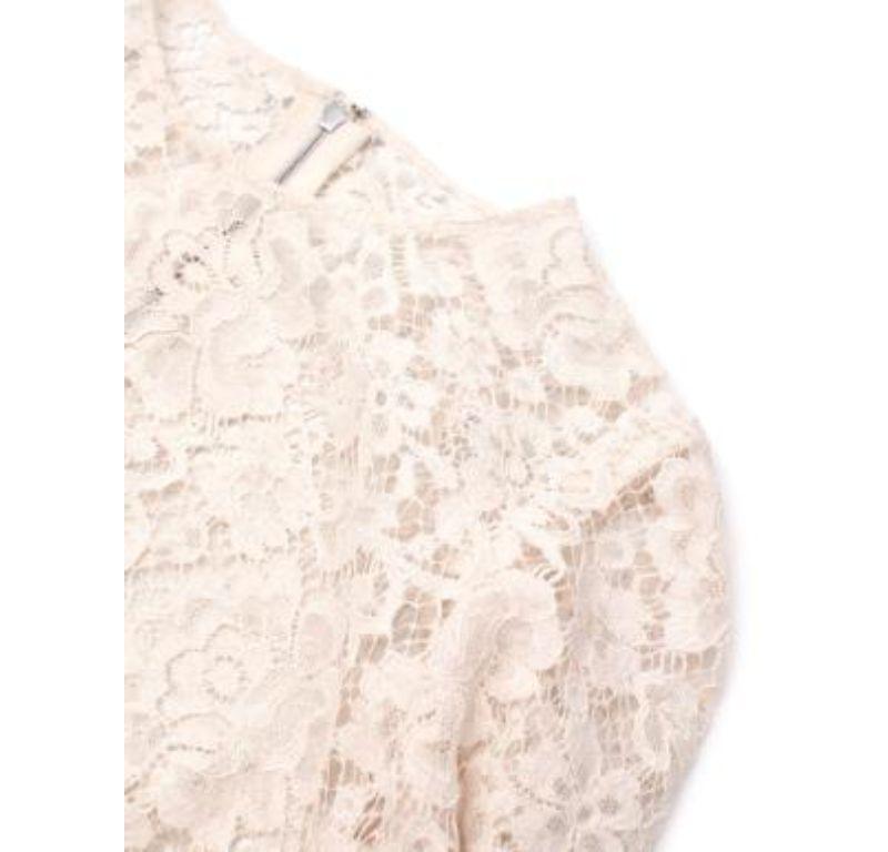 Dolce & Gabbana White Lace Top For Sale 4