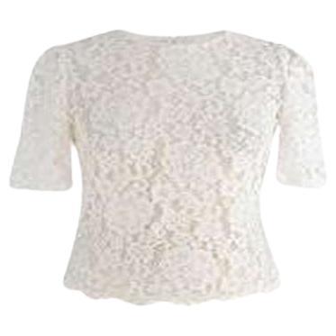 Dolce & Gabbana White Lace Top For Sale