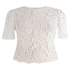 Dolce & Gabbana White Lace Top
