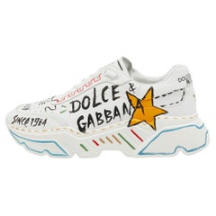 Dolce & Gabbana White Leather daymaster Sneakers Size 41