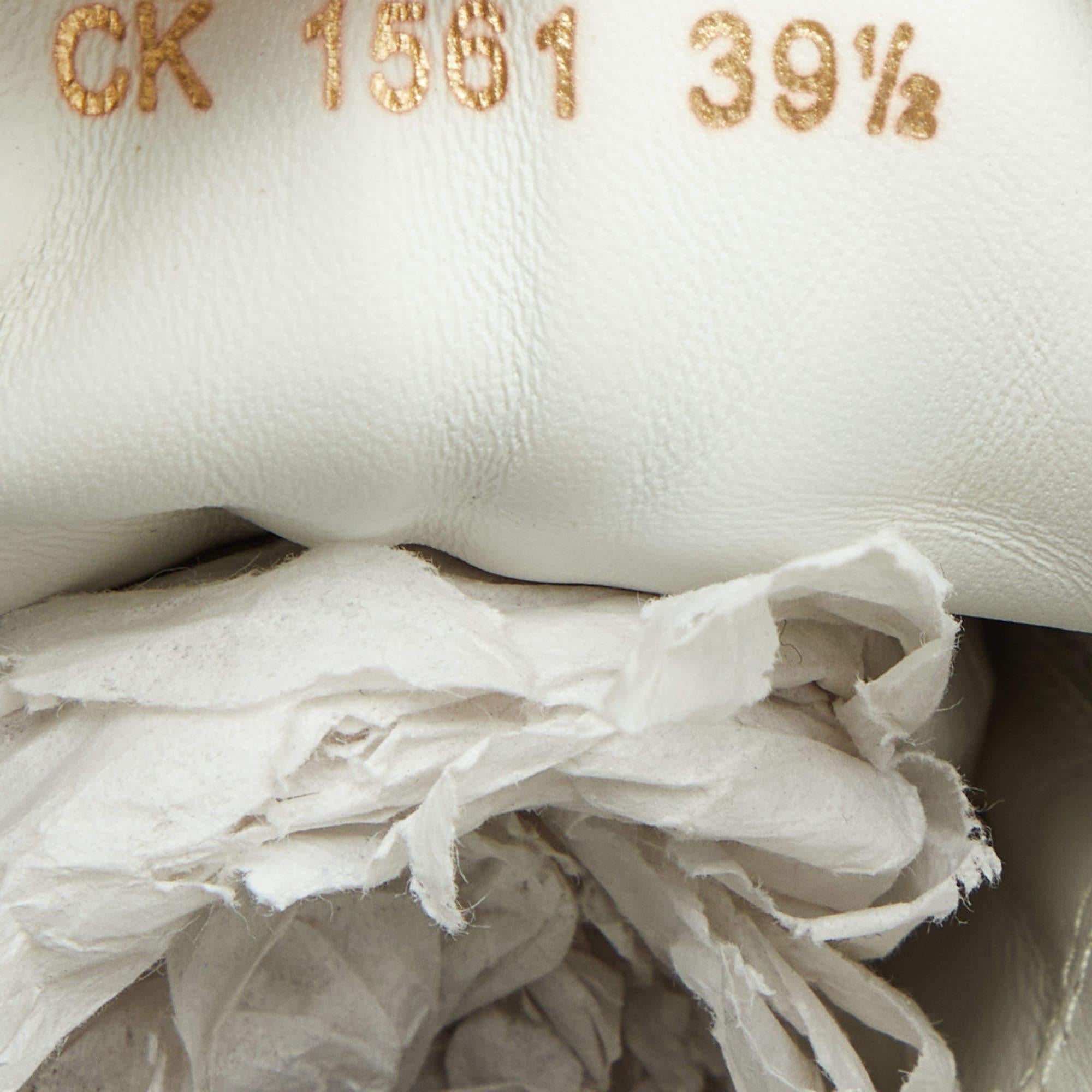 Women's Dolce & Gabbana White Leather Portofino Heart Low Top Sneakers Size 39.5